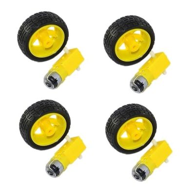 Moteur à engrenages robot  avec roues