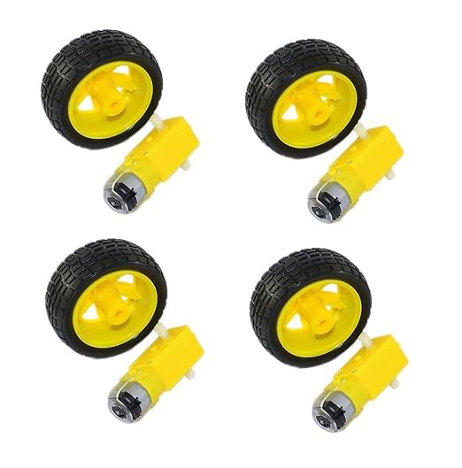 Moteur à engrenages robot  avec roues